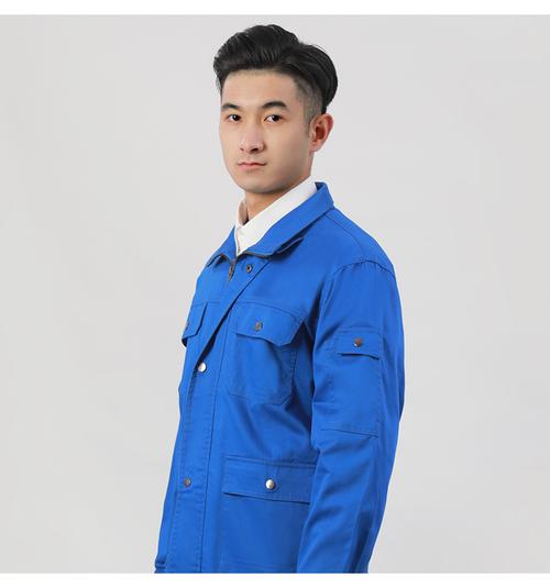 南京蓝色工作服定做 保洁工作服定做 南京服装加工厂